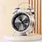 45 Inch Twin Bell Loud Metal Alarm Clock With 3D Dial And Backlight Retro Battery Operated Desk Cl 1