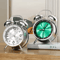 45 Inch Twin Bell Loud Metal Alarm Clock With 3D Dial And Backlight Retro Battery Operated Desk Cl 0