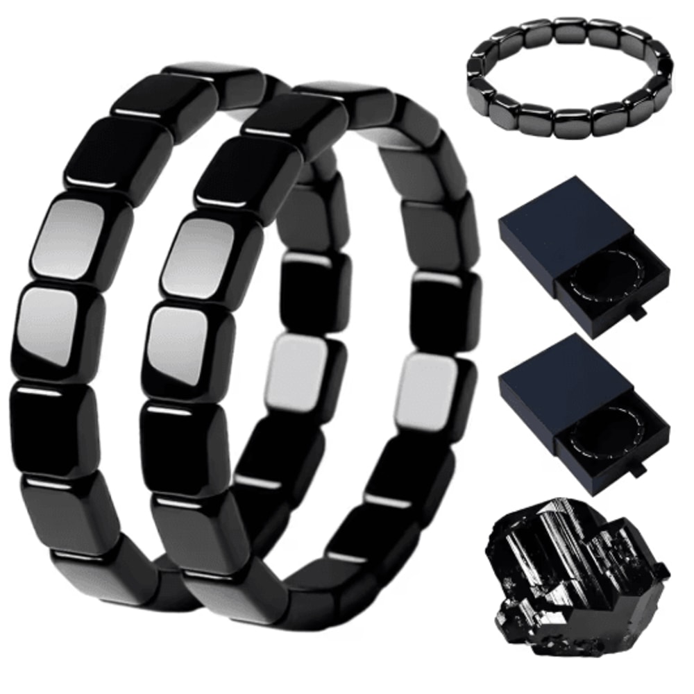 2025 Hematite Bracelet For Men Natural Stone Energy Bracelet For Confidence And Focus 1