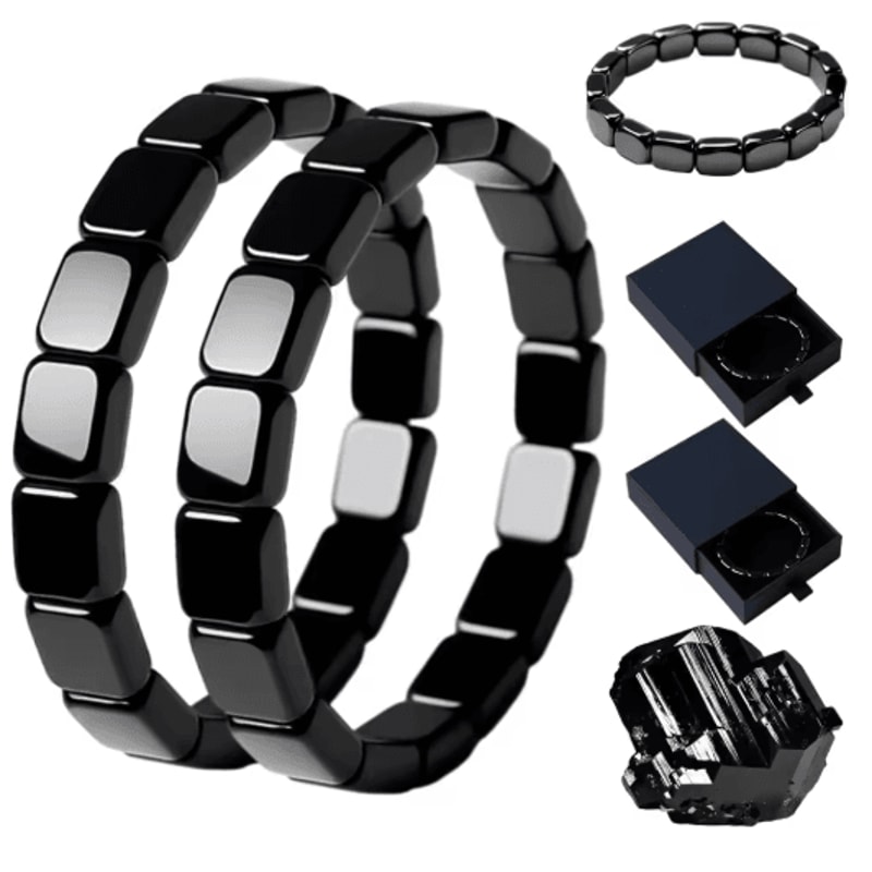 2025 Hematite Bracelet For Men Natural Stone Energy Bracelet For Confidence And Focus 1