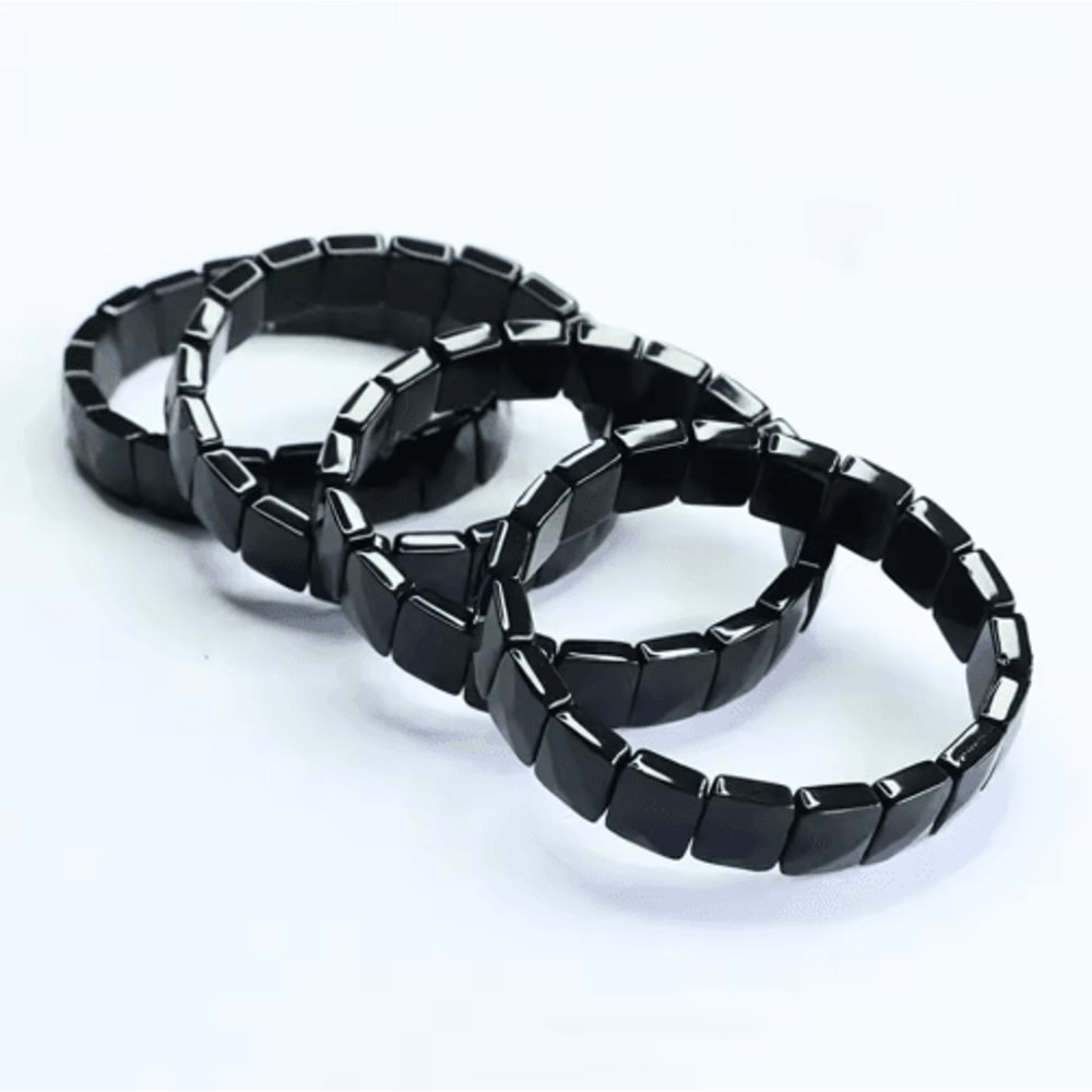 2025 Hematite Bracelet For Men Natural Stone Energy Bracelet For Confidence And Focus 3