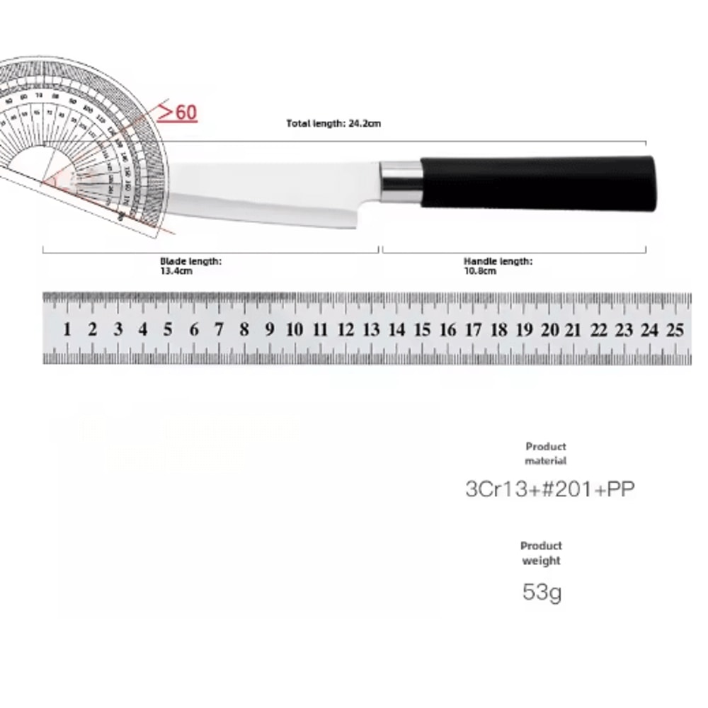 Stainless Steel Japanese Chef Knife Universal Kitchen Sushi Precision Slicing Knife 2