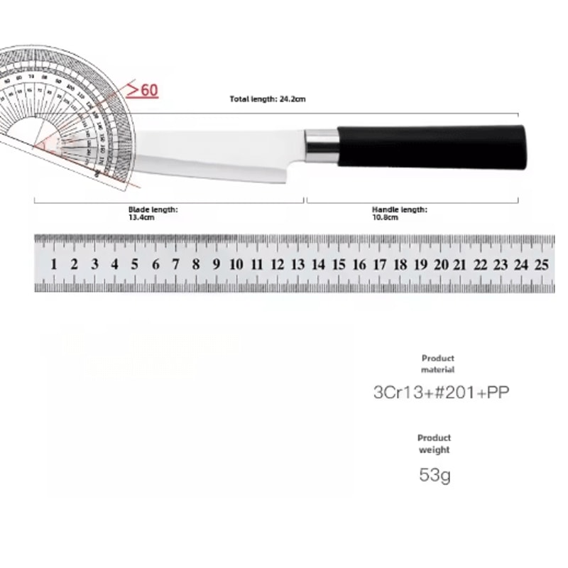 Stainless Steel Japanese Chef Knife Universal Kitchen Sushi Precision Slicing Knife 2