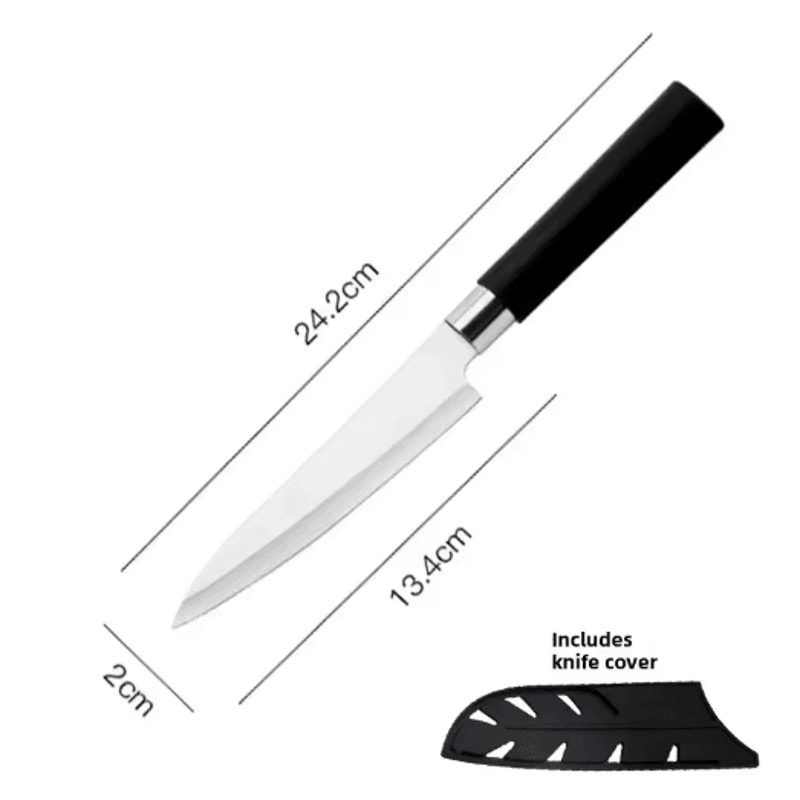 Stainless Steel Japanese Chef Knife Universal Kitchen Sushi Precision Slicing Knife 3