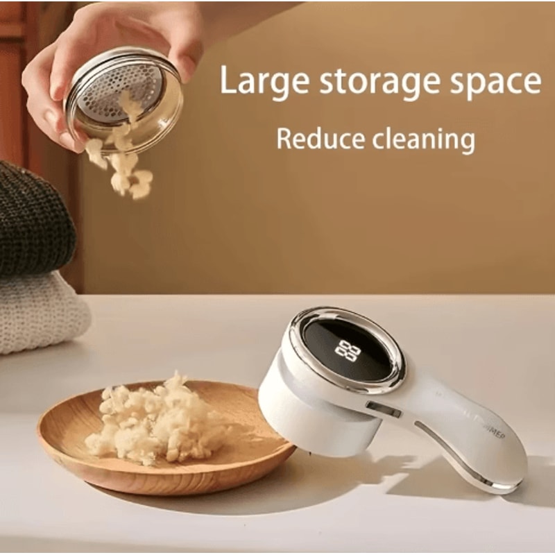 USB Rechargeable Electric Lint Remover With LCD Display Portable Fabric Shaver For Clothes And Swe 7