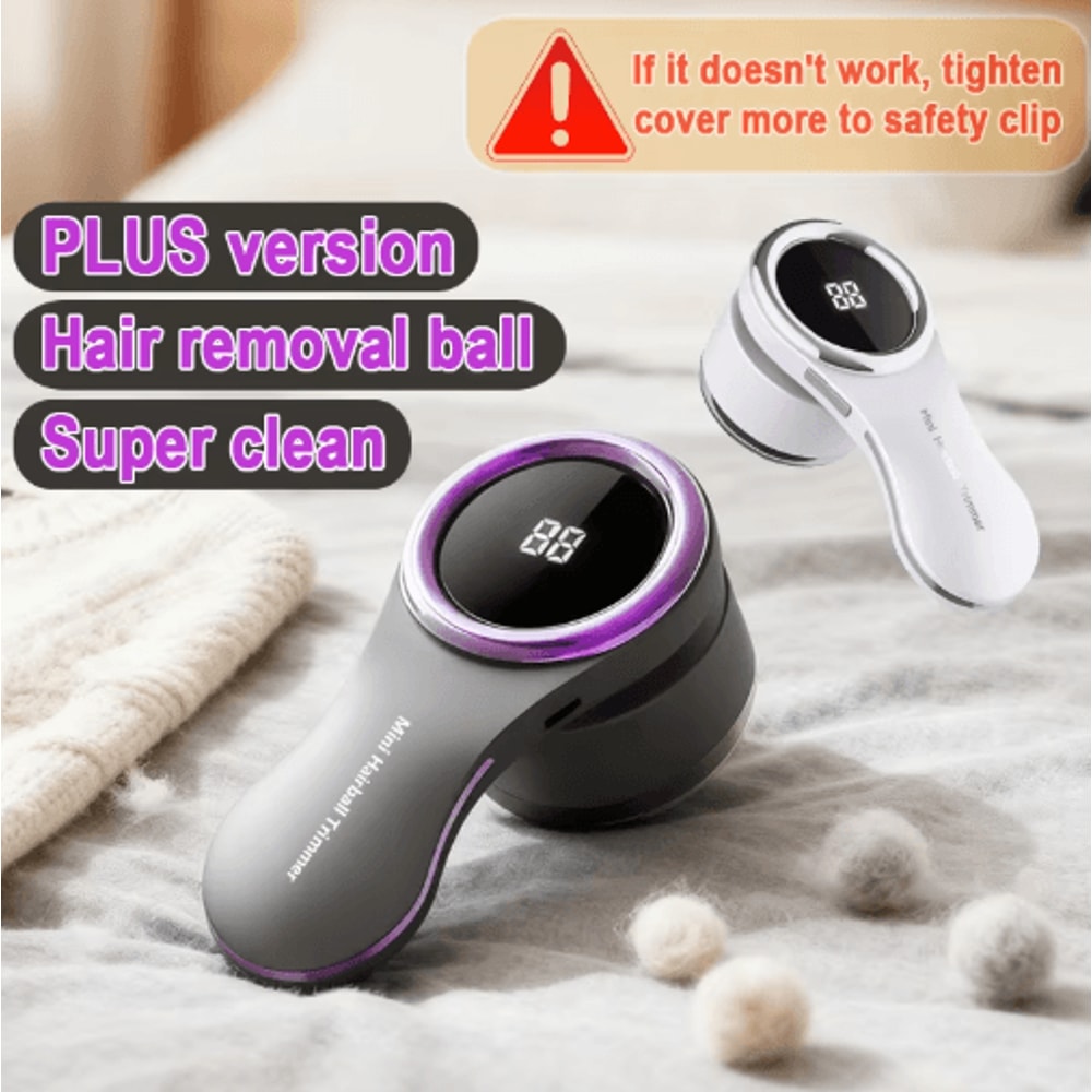 USB Rechargeable Electric Lint Remover With LCD Display Portable Fabric Shaver For Clothes And Swe 8