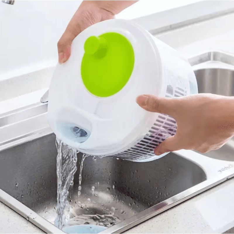 Premium Salad Spinner Lettuce Washer And Dryer For Fresh Leafy Greens 0