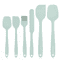 6Piece Food Grade Silicone Spatula Set Heat Resistant Non Stick Cooking And Baking Tools 2
