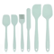 6Piece Food Grade Silicone Spatula Set Heat Resistant Non Stick Cooking And Baking Tools 2