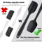 6Piece Food Grade Silicone Spatula Set Heat Resistant Non Stick Cooking And Baking Tools 7