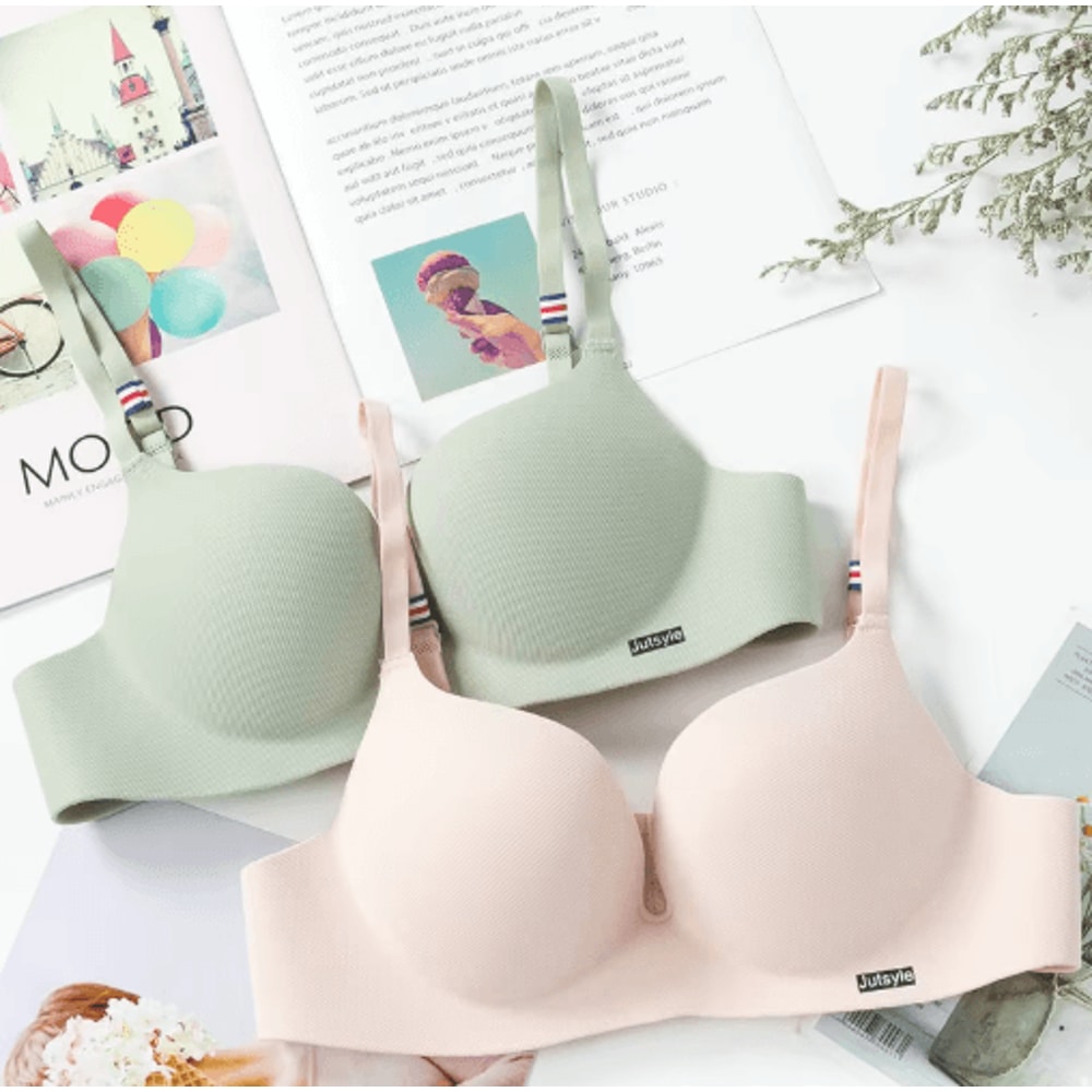 Ice Silk Seamless Bralette For Women Wireless Push Up Bra With Adjustable Straps 9