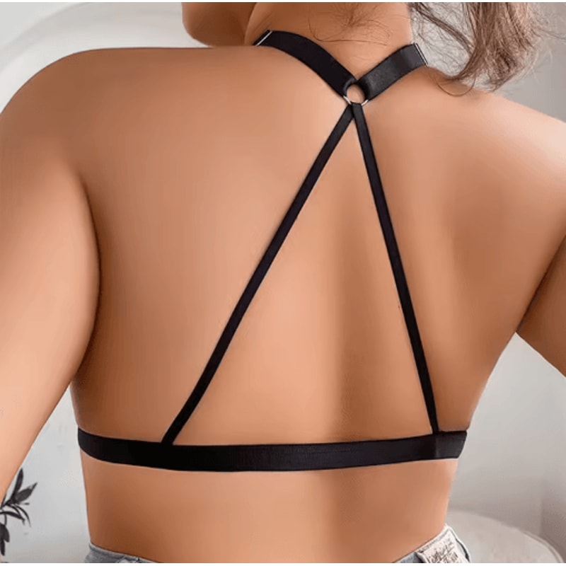 Plus Size Lace Wireless Front Closure Bra Comfortable Breathable Backless Bralette 6