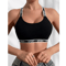 Ribbed Letter Print Sports Bralette Breathable Camisole Style Womens Athletic Lingerie 1