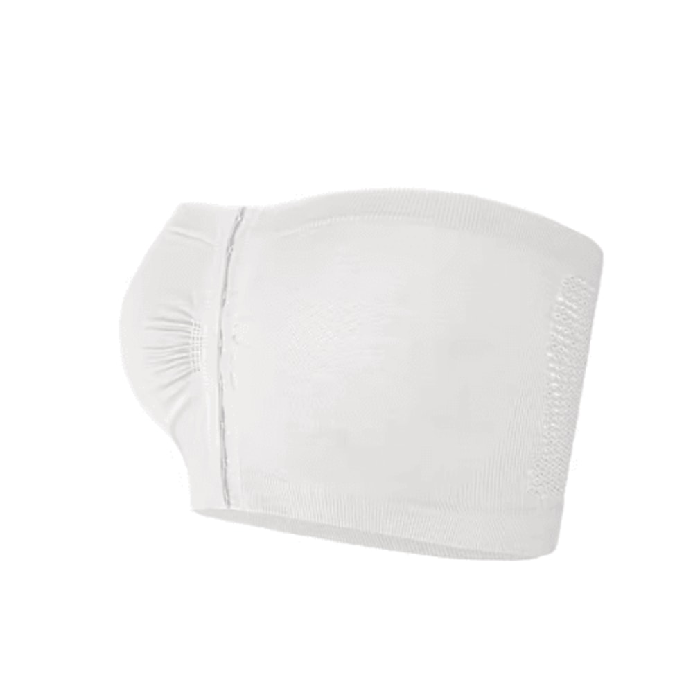 Plus Size Strapless Front Closure Bandeau Bra Seamless Wireless Non Slip Tube Top 4