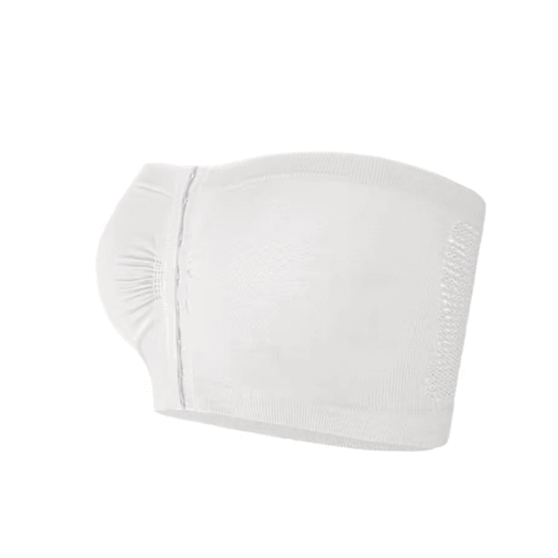 Plus Size Strapless Front Closure Bandeau Bra Seamless Wireless Non Slip Tube Top 4