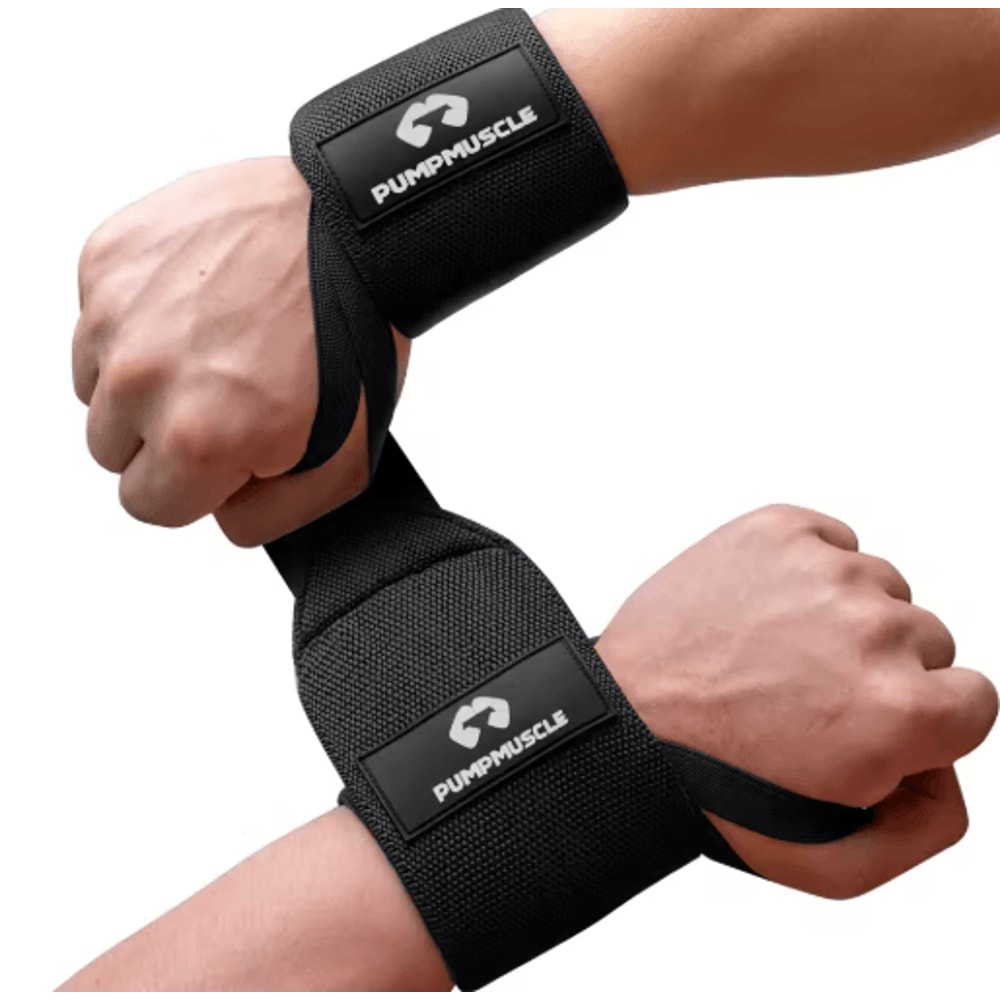 Heavy Duty Wrist Wraps For Weightlifting Bench Press Wrist Support And Bar Grip Assist Straps 0