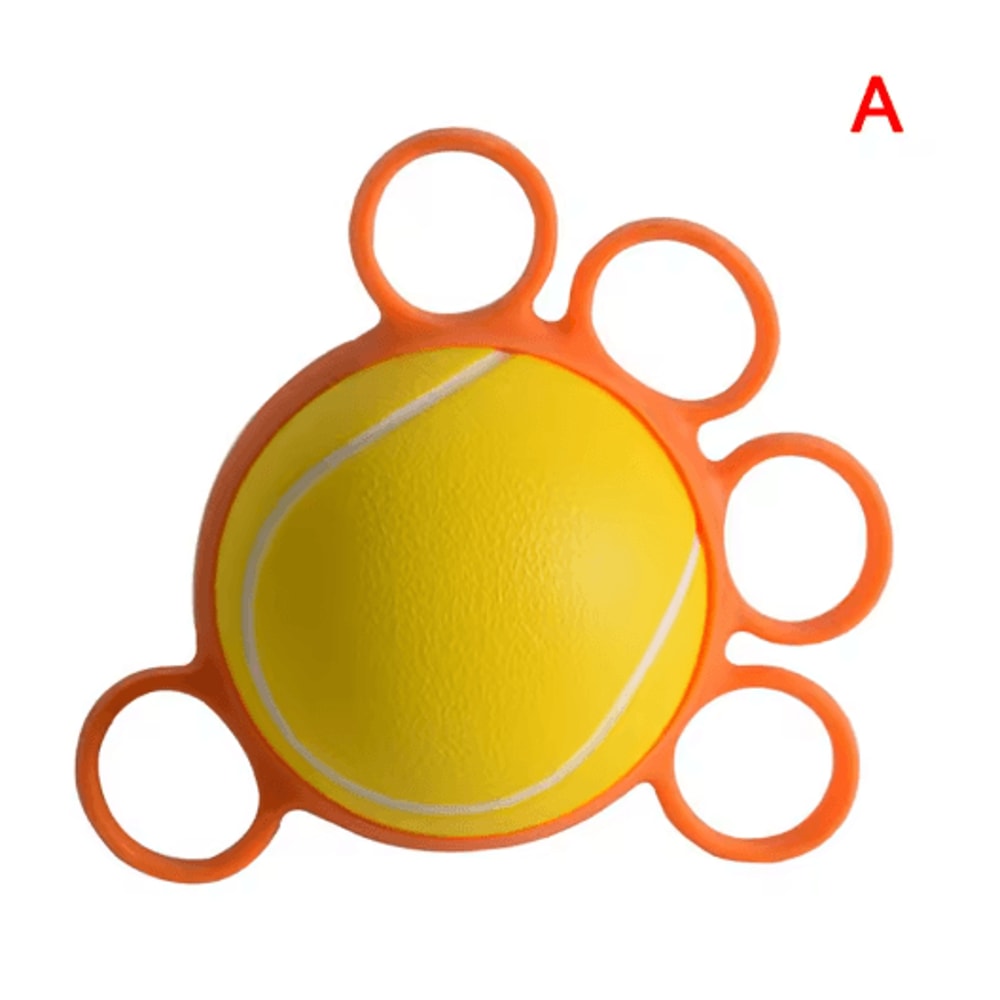 Hand Therapy Ball Finger Exercise Grip Strength Trainer For Rehab And Stress Relief 1