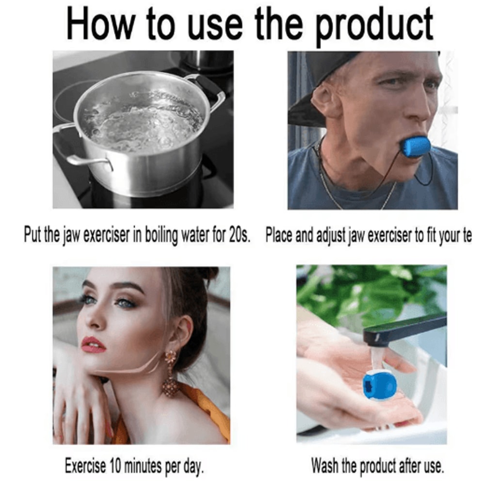 Silicone Jaw Exerciser Ball Face Fitness Trainer For Jawline And Facial Muscle Toning 5