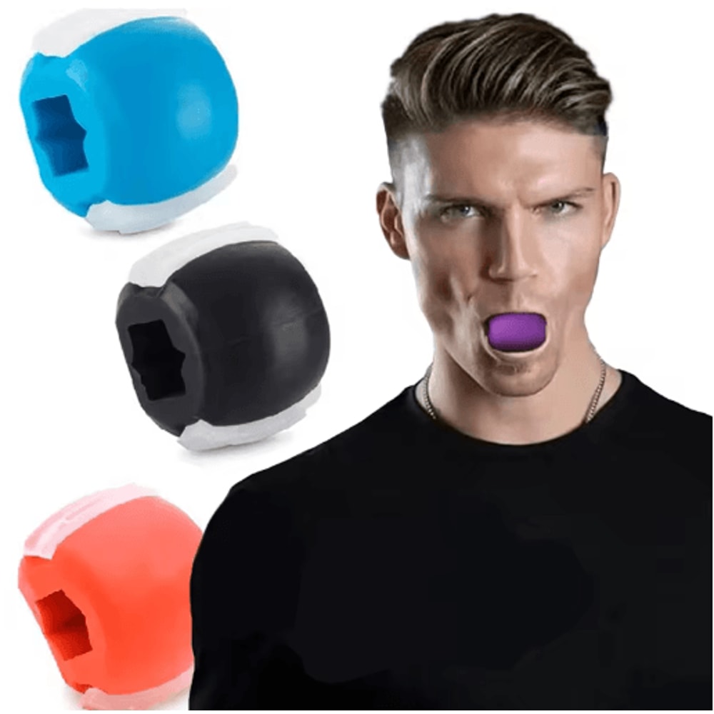 Silicone Jaw Exerciser Ball Face Fitness Trainer For Jawline And Facial Muscle Toning 0