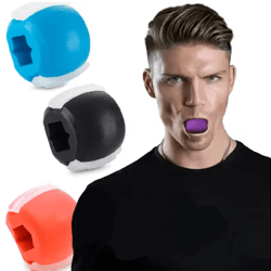 silicone jaw exerciser ball – face fitness trainer for jawline and facial muscle toning