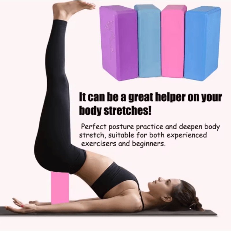 EVA Yoga Blocks Lightweight Foam Yoga Brick For Stretching Dance And Fitness Training 6