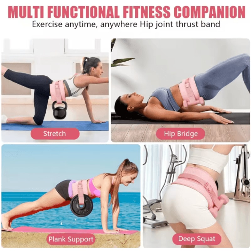 Thickened Hip Thrust Belt Dumbbell And Kettlebell Glute Bridge Weight Belt 3