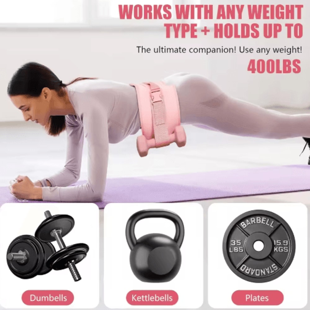 Thickened Hip Thrust Belt Dumbbell And Kettlebell Glute Bridge Weight Belt 4