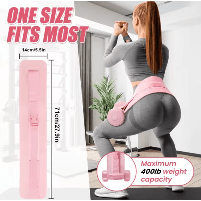 Thickened Hip Thrust Belt Dumbbell And Kettlebell Glute Bridge Weight Belt 7