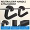 2 PCS Nylon Suspension Grip Handles Non Slip Lat Pulldown And Cable Machine Attachments 3