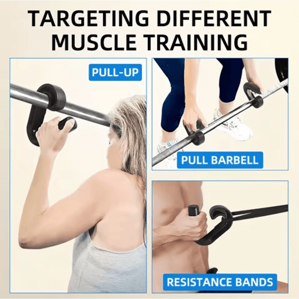 2 PCS Nylon Suspension Grip Handles Non Slip Lat Pulldown And Cable Machine Attachments 0