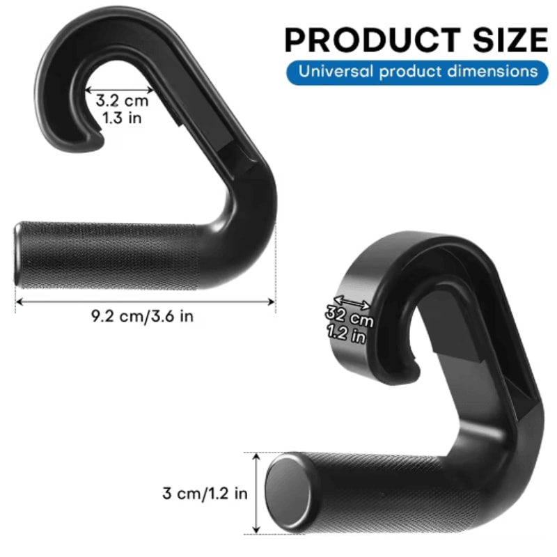 2 PCS Nylon Suspension Grip Handles Non Slip Lat Pulldown And Cable Machine Attachments 5