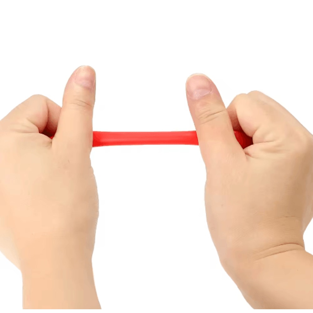 Uxcell TPE Single Resistance Band With Handles Home Workout Strength And Pilates Stretch Band 4