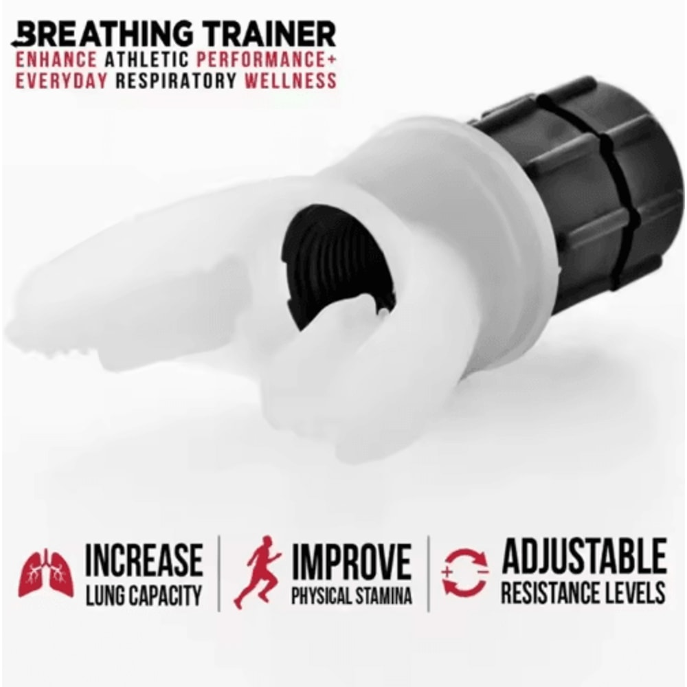 Portable Lung Capacity Trainer Abdominal Breathing And Respiratory Exercise Device 4