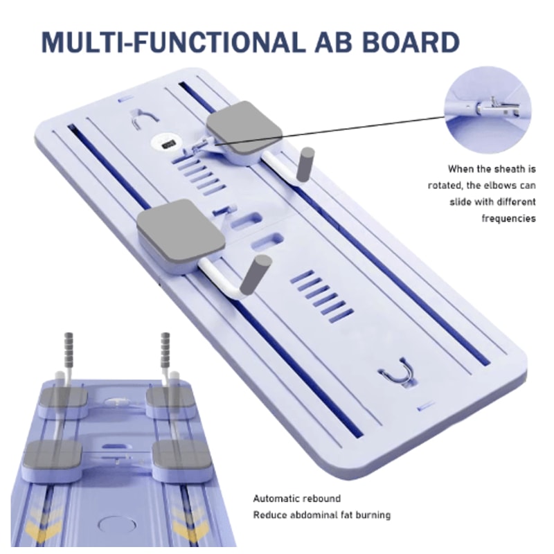 ReboundCore MultiFunctional Ab Roller Board With Resistance Bands 2
