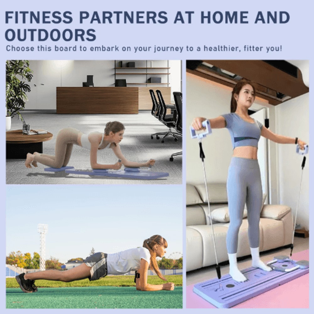 ReboundCore MultiFunctional Ab Roller Board With Resistance Bands 5