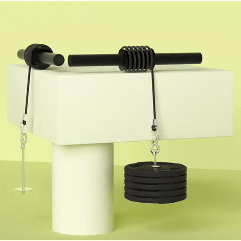 PowerGrip Wrist Roller Exerciser Bar For Forearm And Grip Strength 7