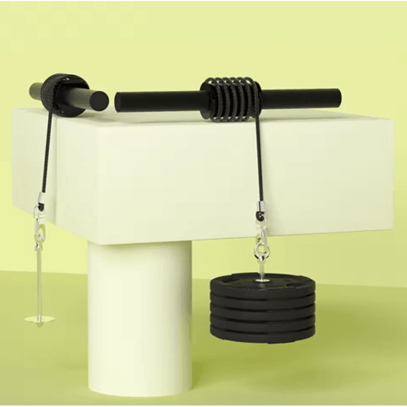 PowerGrip Wrist Roller Exerciser Bar For Forearm And Grip Strength 7