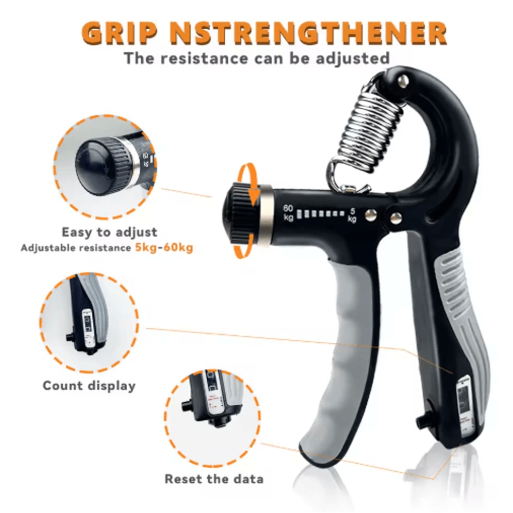 ProFlex Adjustable Hand Grip Strengthener 11132 Lbs Forearm Trainer 5