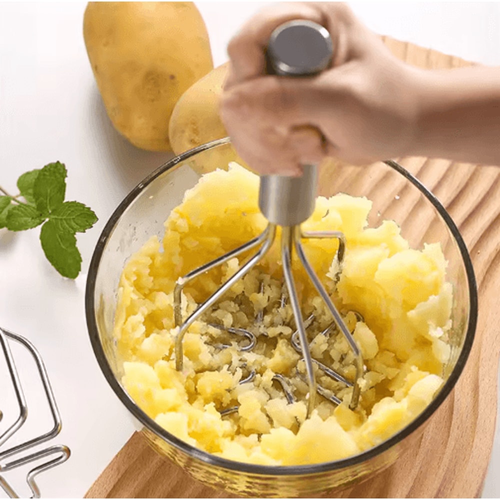 PurePress Stainless Steel Potato Ricer And Masher For Smooth Purees 4
