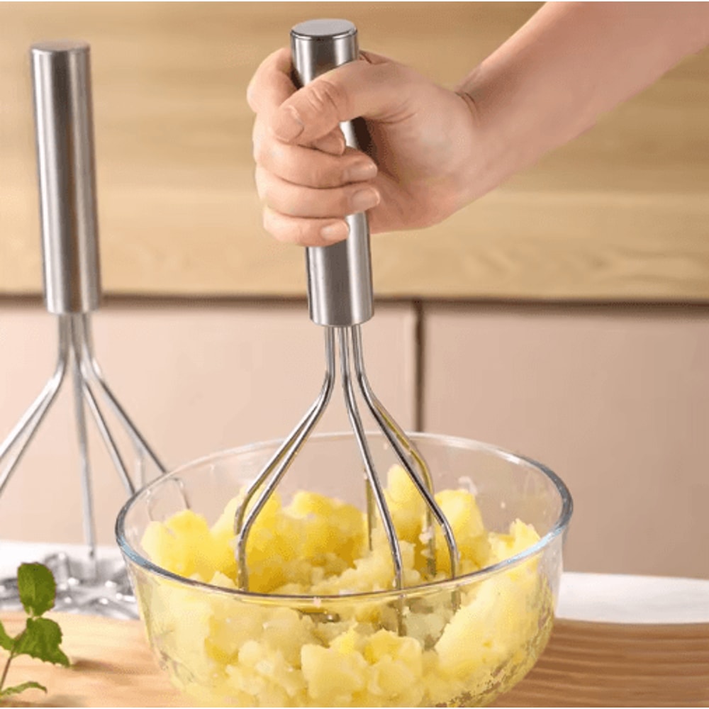 PurePress Stainless Steel Potato Ricer And Masher For Smooth Purees 5