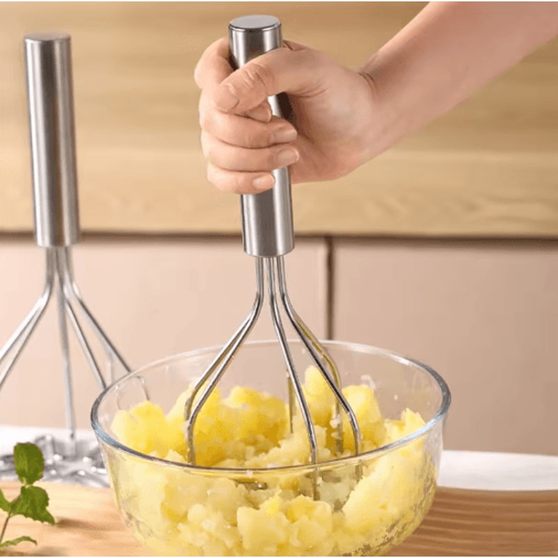 PurePress Stainless Steel Potato Ricer And Masher For Smooth Purees 5