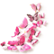 12 Piece 3D Double Layer Butterfly Wall Stickers For Elegant Home And Party Decor 4
