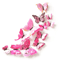 12 Piece 3D Double Layer Butterfly Wall Stickers For Elegant Home And Party Decor 0