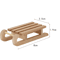 Mini 1 To 12 Scale Wooden Snow Sled Ornament For Dollhouse And Desktop Decor 1