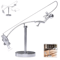 Handmade Kinetic Fishing Sculpture Metal Fisherman Balancing Desk Ornament 0