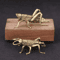 Solid Brass Cricket Miniature Figurine Retro Desktop Ornament 0
