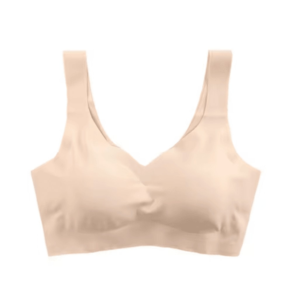 Seamless Ice Silk Wireless Push Up Bra With Removable Pads 1