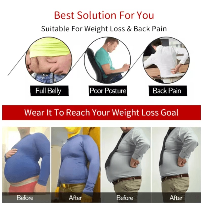 UltraFit Men Compression Slimming Shirt For Chest And Tummy Control 0