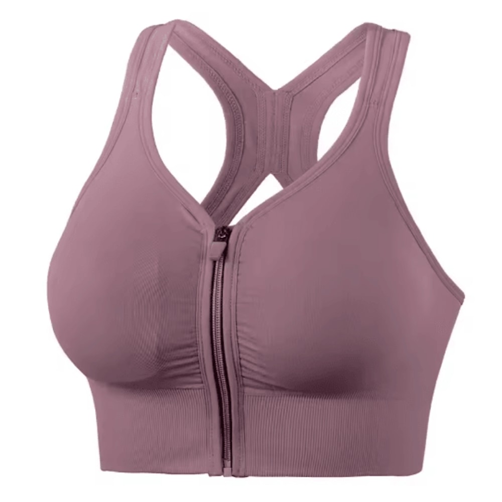CZGUKE Front Zipper High Impact Sports Bra For Running And Yoga 1