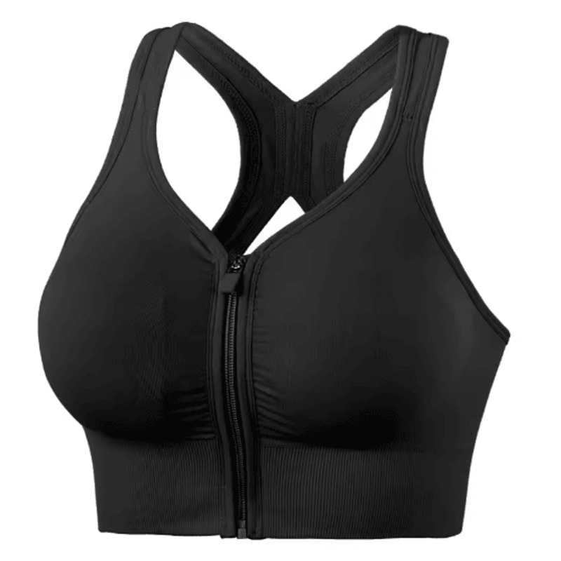 CZGUKE Front Zipper High Impact Sports Bra For Running And Yoga 9